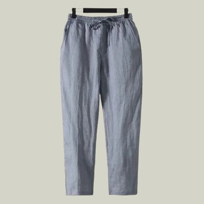 Linen Straight-Leg Trousers